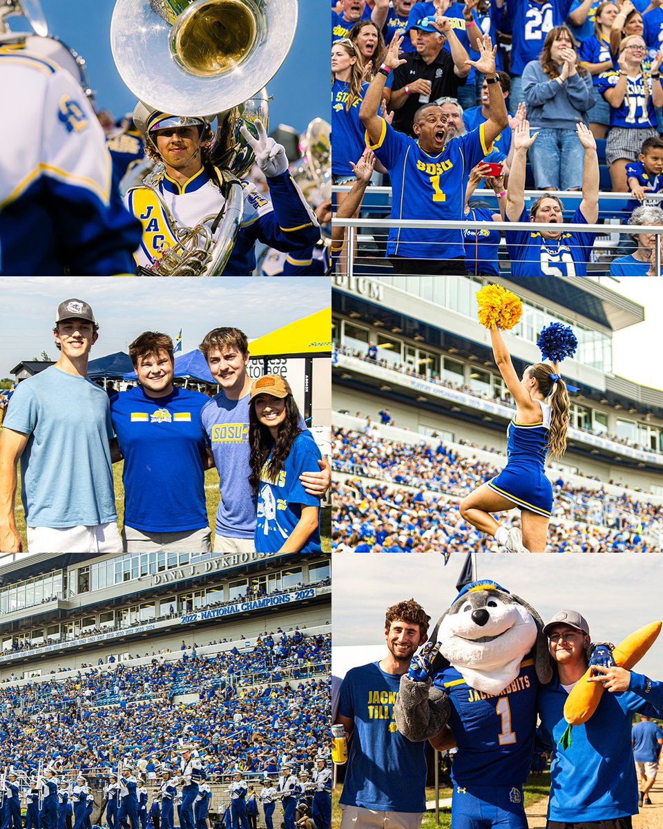 GoJacksSDSU's tweet photo. Two. 
Two home.
Two home games.
Two home games in.
Two home games in October. 

LIMITED SEATS REMAINING 👏

Oct. 24 vs. Murray State » Hobo Day
Oct. 31 vs. South Dakota » Interstate Series

🎟️ » https://t.co/1axp0Te0Ue

#GoJacks 🐰 https://t.co/uVUAq3t0qK