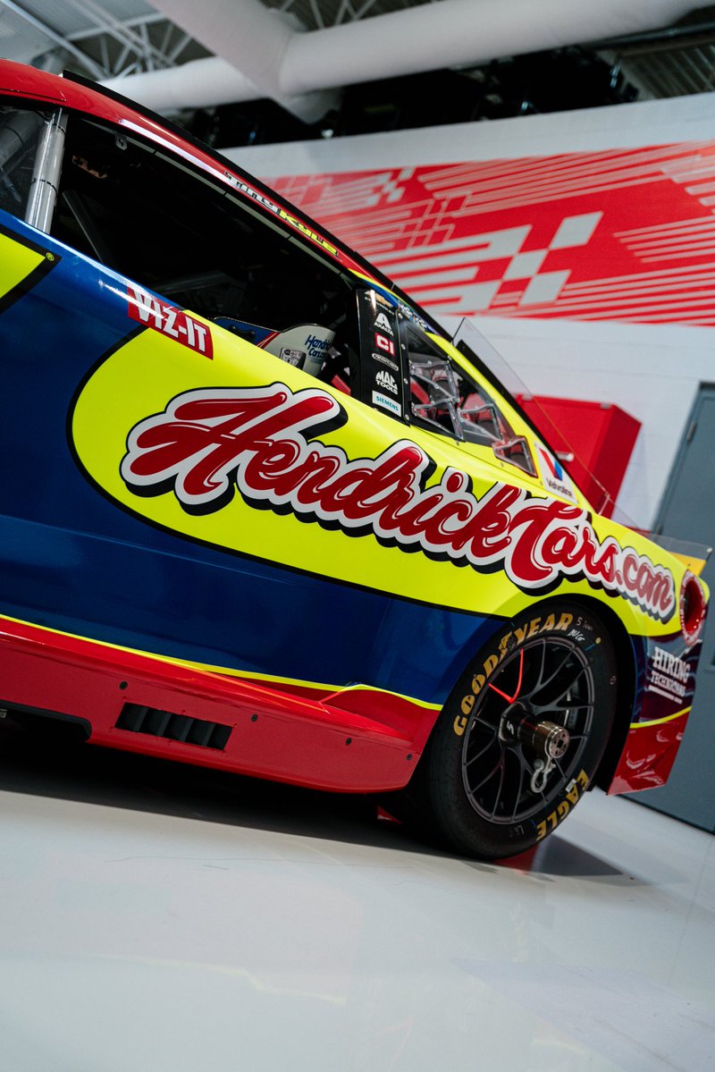 TeamHendrick's tweet photo. Bringing a piece of Kyle Busch’s legacy back to the track. https://t.co/7cI1tfxSVM