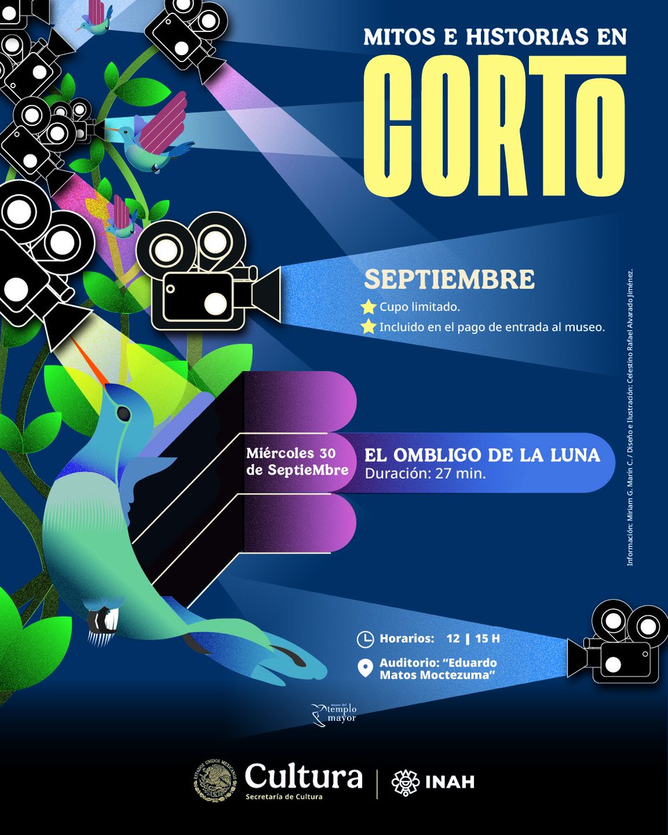 MusTemploMayor's tweet photo. 🎬Hoy tenemos dos funciones para ti de🎦#encorto
Elige el horario que más te acomode
¡Te esperamos! 🙂 https://t.co/SieLo2ci0E