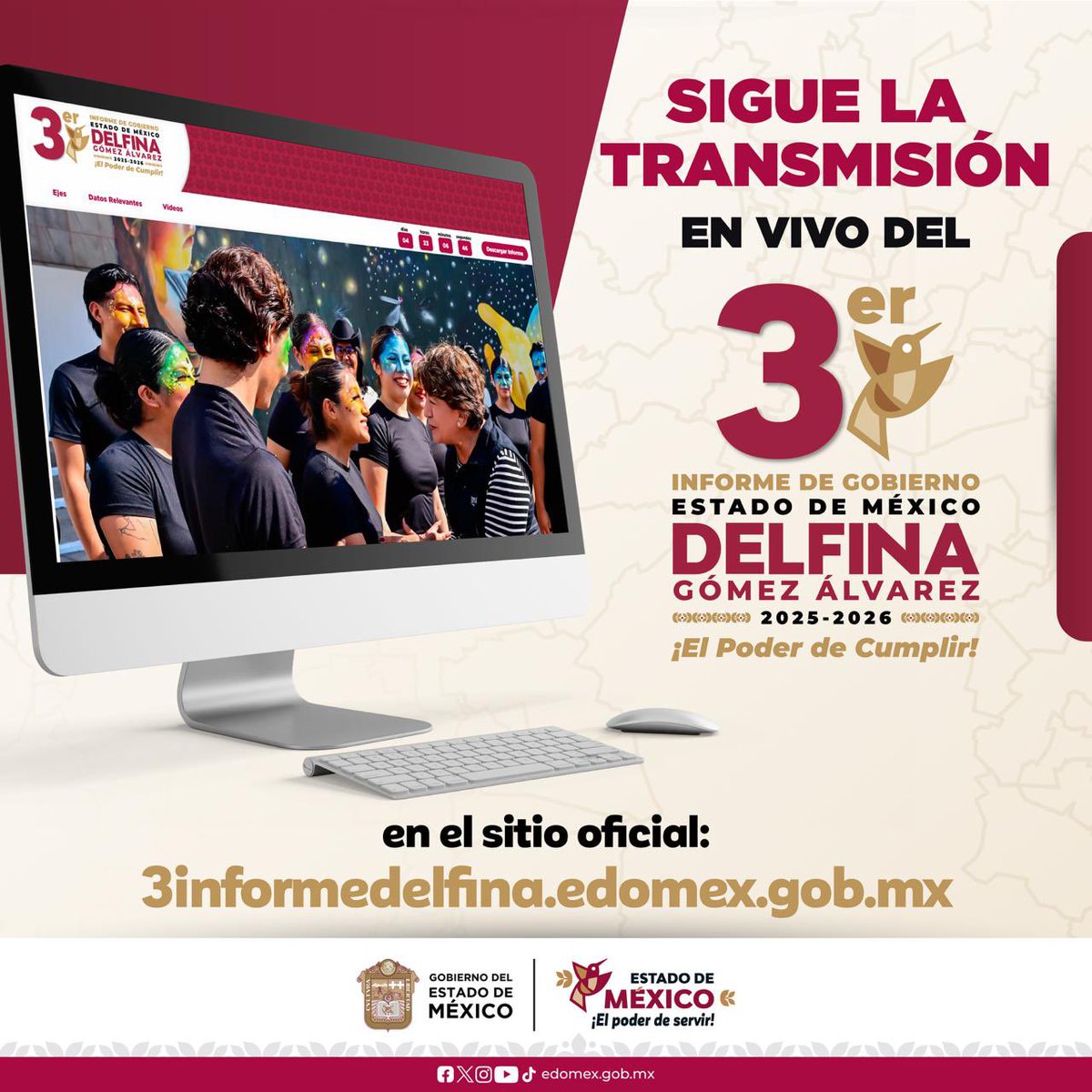 SSDM_Edomex's tweet photo. Conoce los resultados alcanzados a tres años de trabajo de la Gobernadora @delfinagomeza. 

🔗 https://t.co/QpfDgBDmWD

#ElPoderDeCumplir #InformeEdoMéx https://t.co/NQfnnMMjYm