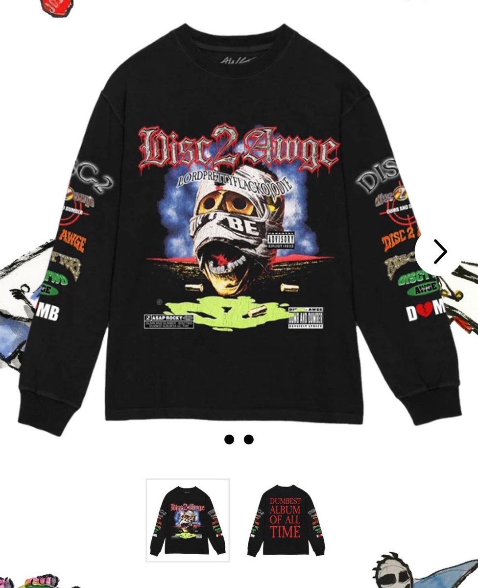 nfr_podcast's tweet photo. A$AP Rocky’s ‘DON’T BE DUMB - Disc 2’ is officially on the way 🚨
Merch now available on AWGE’s website. https://t.co/Q5HSa1VLi2