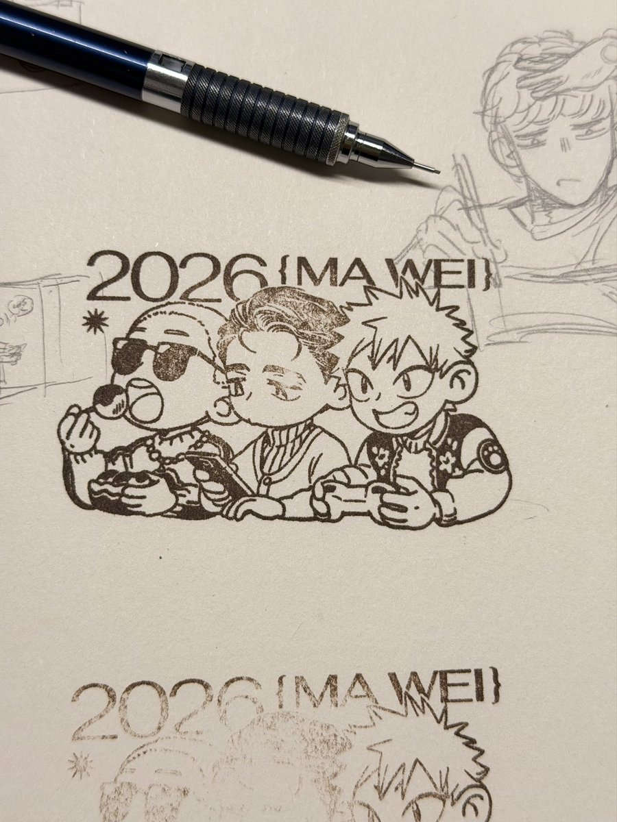 maweiart's tweet photo. 为十月签售会做的新印章～#PapaWolfandthePuppy https://t.co/zyrzlLjQxZ
