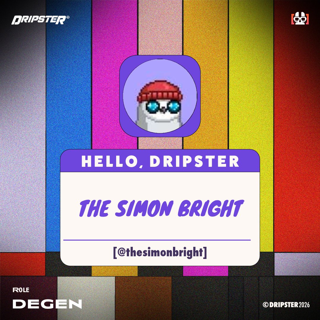 THESIMONBRIGHT's tweet photo. I'm @THESIMONBRIGHT as "Degen"
Reserved my seat for @DripsterNFT

UNLEASH THE BEAST. https://t.co/FUIqhAiucP