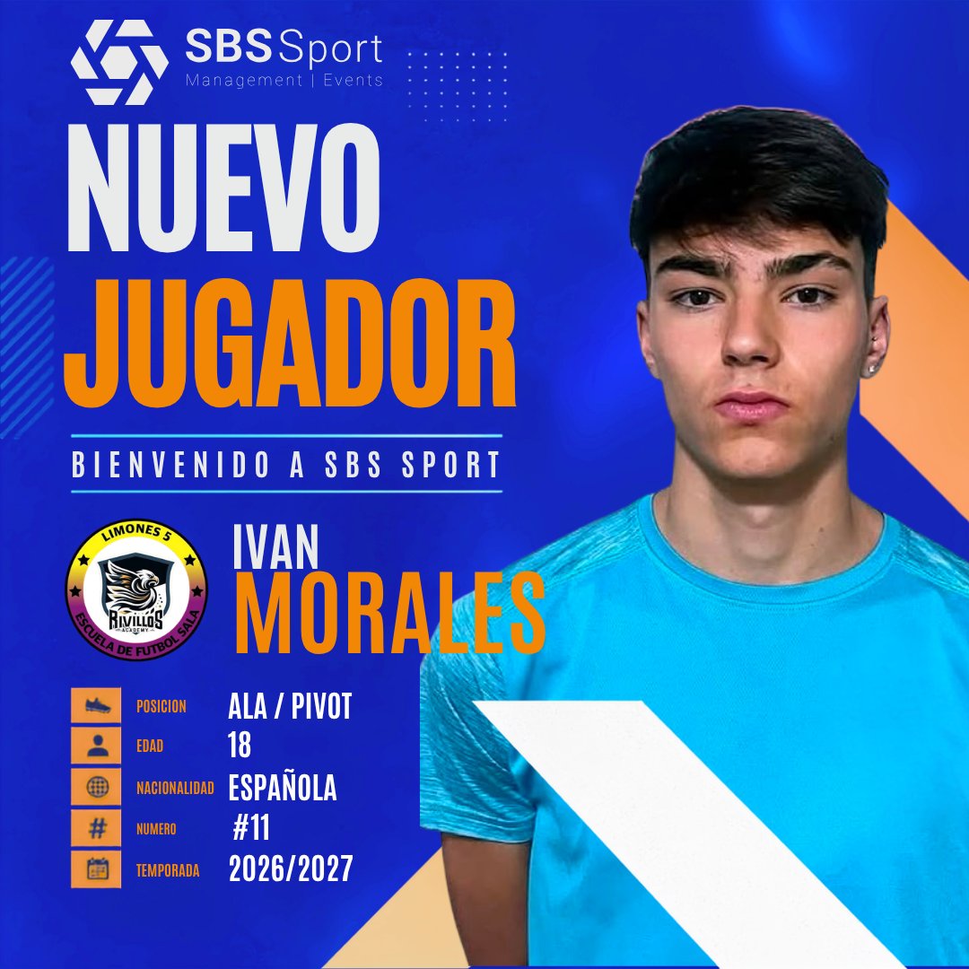 _SBS_Sport's tweet photo. 🚨 ¡𝐍𝐔𝐄𝐕𝐎 𝐑𝐄𝐏𝐑𝐄𝐒𝐄𝐍𝐓𝐀𝐃𝐎! 🚨
⚡️ 𝙄𝙫𝙖𝙣 𝙈𝙤𝙧𝙖𝙡𝙚𝙨 se une a la familia @_SBS_Sport
🤝 Talento, ambición y mucho futuro. ¡Vamos a por todas!
➕ℹ️ https://t.co/GG7izXoEgP
#SBSSportPlayers | #ivanmorales https://t.co/c4KmMNz90T