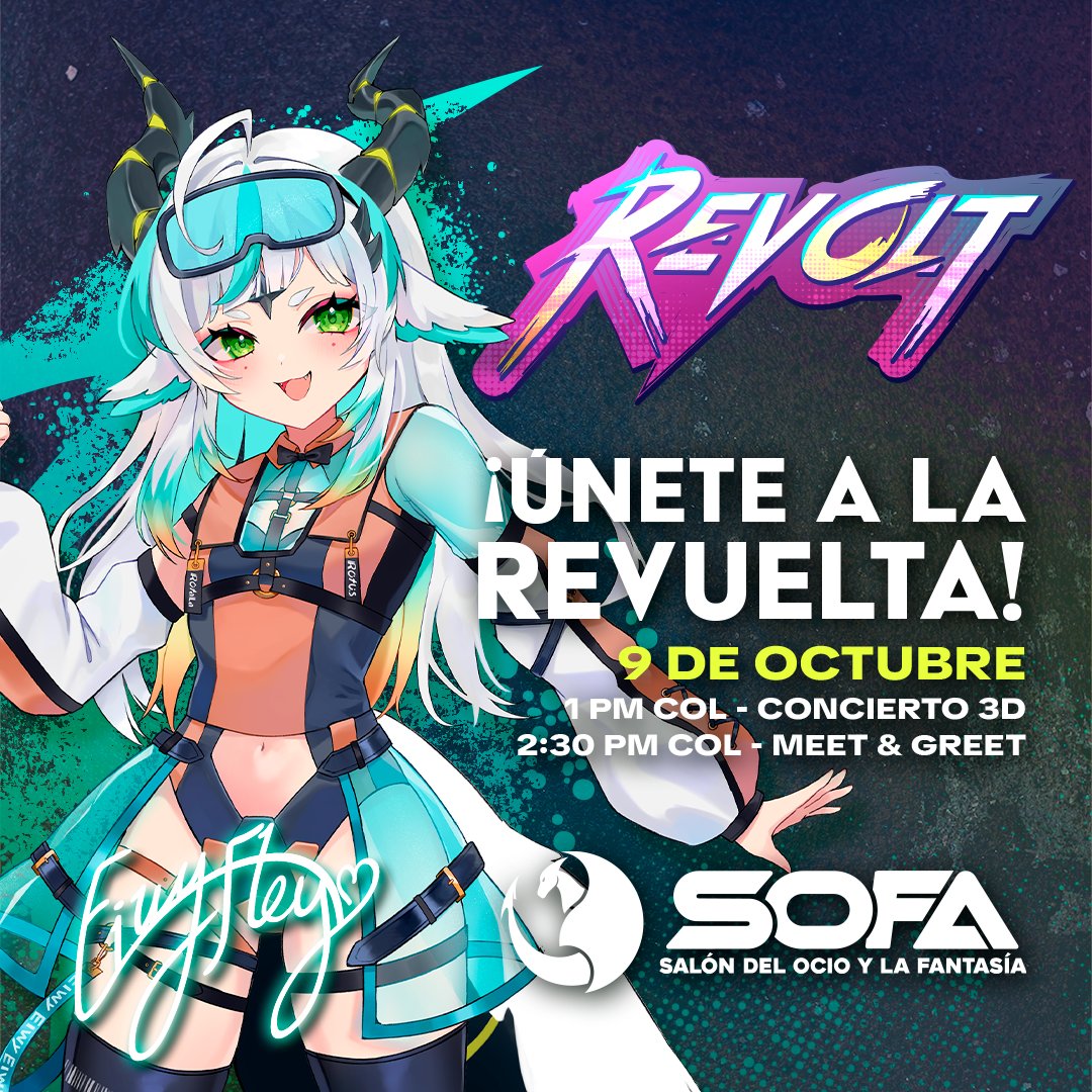 EiwyFley's tweet photo. ¡Falta muy poco para vernos Colombia!
Por favor ven a conocerme tanto en el concierto #KPXRevolt como en el Meet &amp; Greet ✨

¡Estoy muy emocionada de verte ahí! https://t.co/S3VYhOQ44H