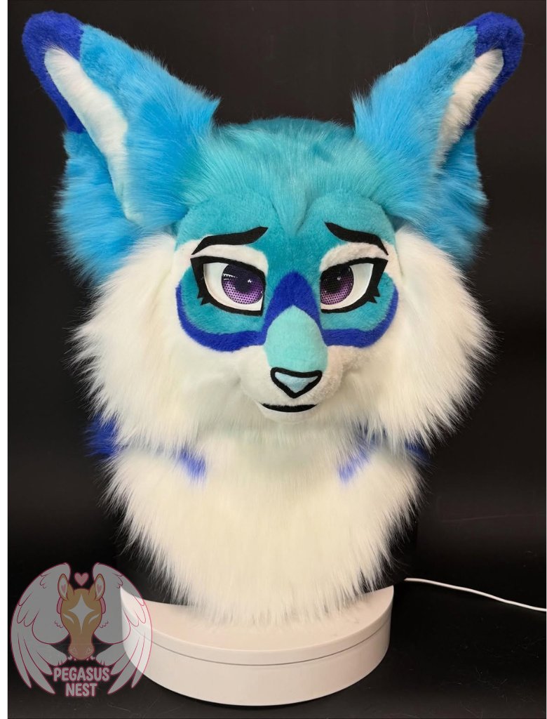 pegasusnest's tweet photo. Commission complete!Fursuit partial
Excellent breathability
Fits heads up to 23» in circumference
Plastic teeth
Soft lips
Moving jaw!
Plush nose
Plush tongue on velcro
VERY soft and furry fur!
A comfortable, plastic base!
#fursuitmaker #fursuitfriday #fursuitpremade #fursuithead https://t.co/gckTAllp2B
