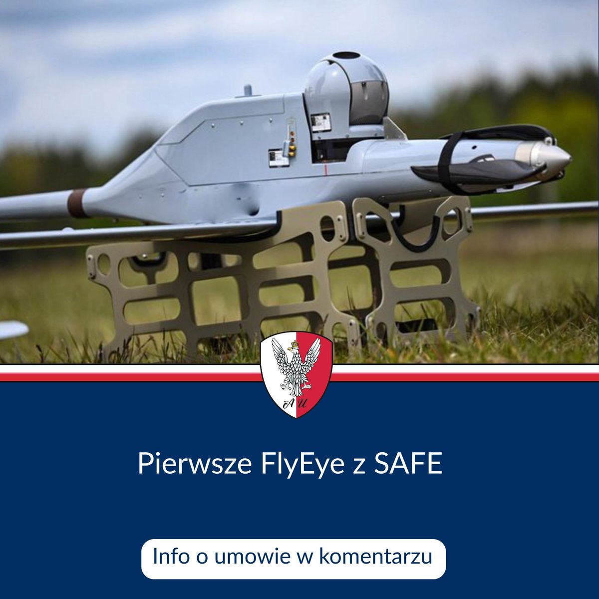 AgencjaUzbr's tweet photo. Kontrakt podpisany. Dostawy ruszyły. Zdolności rosną 🇵🇱

W maju #AU podpisała umowę na kolejne zestawy #FlyEye @WBGroup_PL dla #WojskoPolskie. Dziś pierwsze dostawy z tego kontraktu trafiają już do żołnierzy.

To właśnie sprawna realizacja umowy przekłada się na konkretne zdolności Sił Zbrojnych RP.