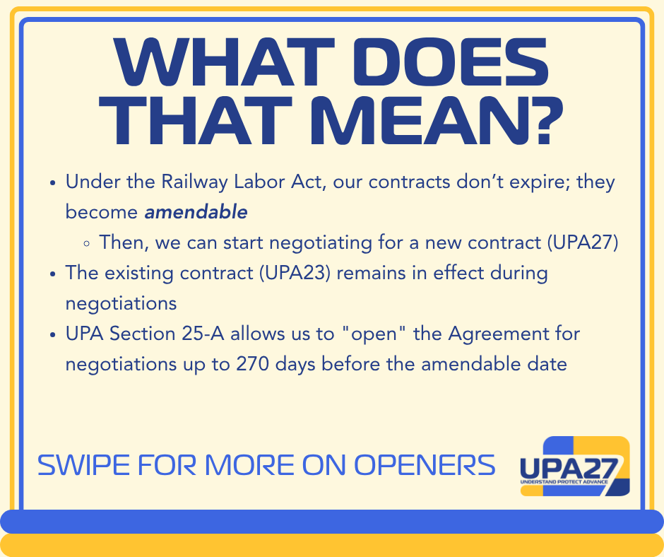 UnitedPilots's tweet photo. Our contract becomes amendable one year from today. Swipe to learn what that means, how the amendable date is different from openers, and what United pilots can do to make their voices heard in negotiations. Read today’s comm for more details: https://t.co/xXtGq3WRXB https://t.co/EpVGCQvKkh