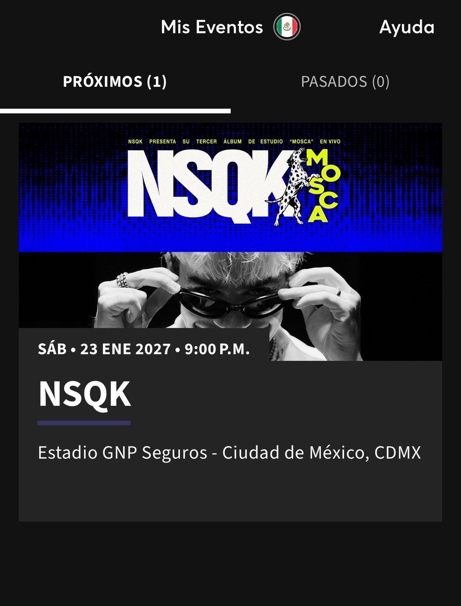 thvallsx's tweet photo. Felicítenme, logré comprar boletos para ver a Nsqk 😭😭 https://t.co/v0f8psCnx3