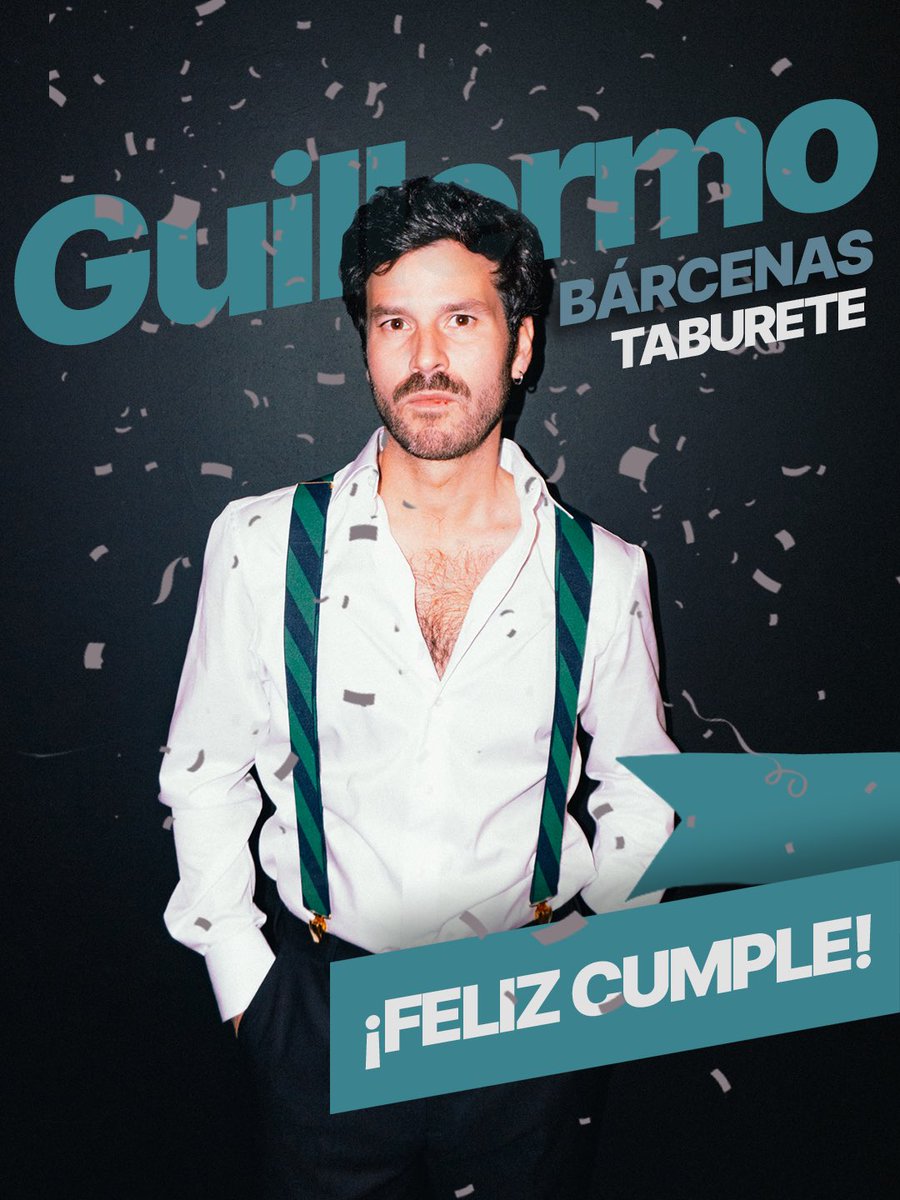 BOBOProduccion's tweet photo. Feliz cumpleaños Guillermo 🎉🎉 Te mandamos un abrazo desde el otro lado del mundo y deseamos que coseches más éxitos en los años por venir 🙌🏻🥳 https://t.co/xB3aNYl9ih