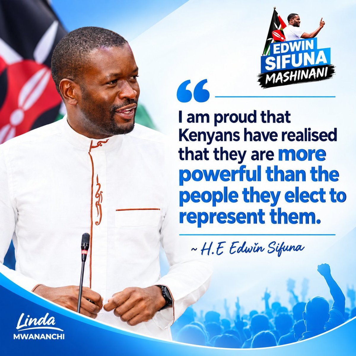 TheInject's tweet photo. @NaitwaSeraah You deserve my following patriot. A true Sifunised Kenyan ๐ฐ๐ช๐ซก . Sisi ndio @edwinsifuna mpaka kwa ballot ๐ณ #TukoKadi 15M strong ๐ช๐พ #SiriNiNumbers https://t.co/5uA5FO1zts