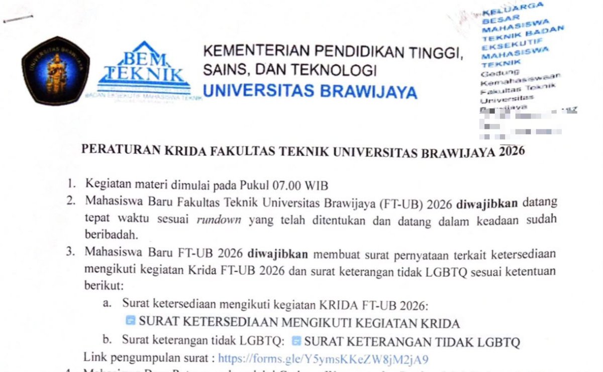 StupidThwing_'s tweet photo. WKWK ini maksudnya gimanadeh surat keterangan tidak lgbtq? ga masuk akal bgt nih fakultas. https://t.co/cDVGwlVgkr