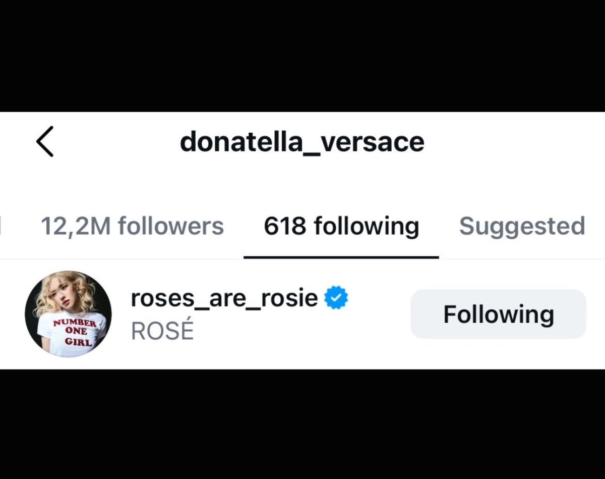ticconj37150's tweet photo. Donatella Versace started following #ROSÉ 🖤✨️ https://t.co/OlVdXhJ2lg