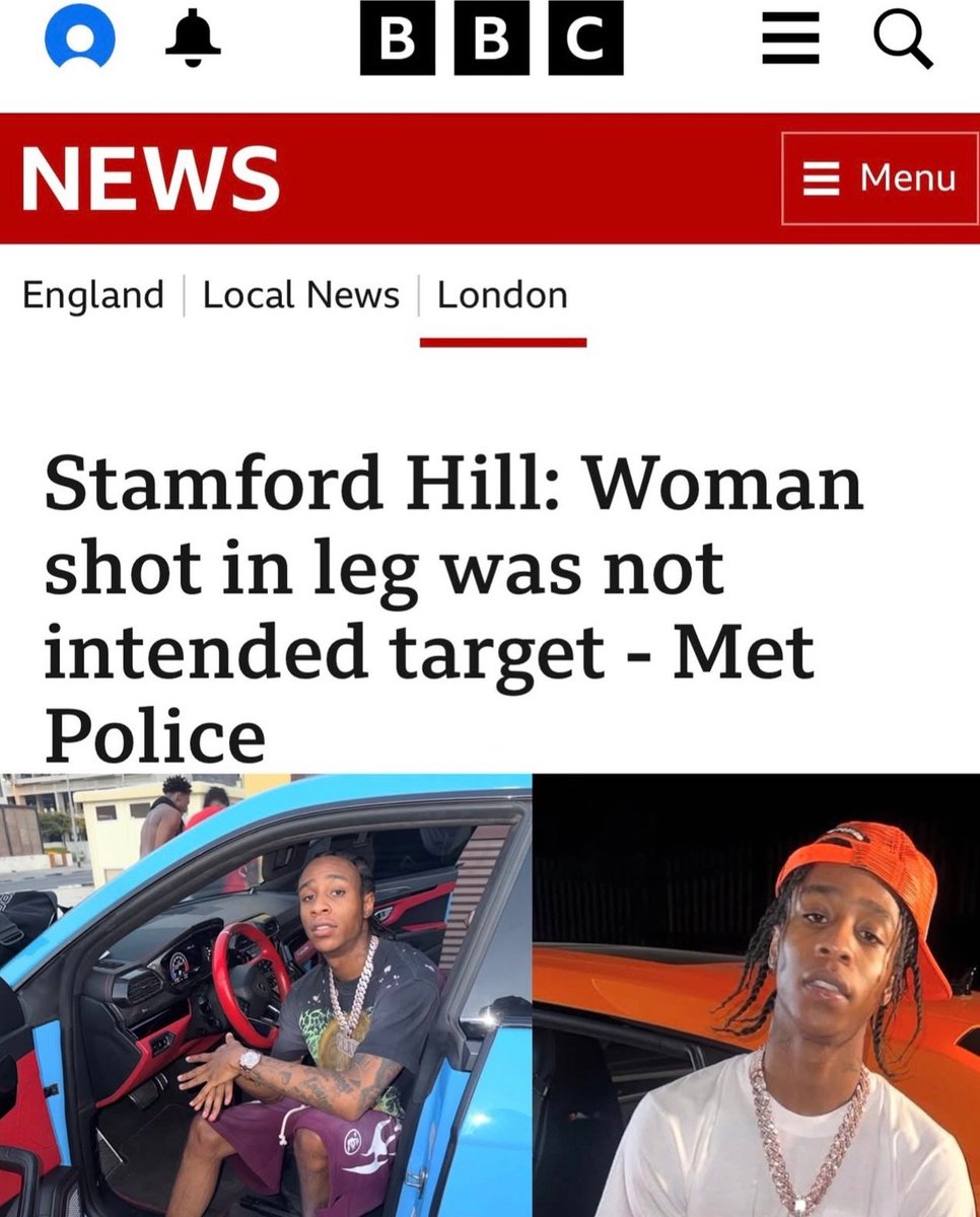 CrimeLdn's tweet photo. Uk rapper Clavish Charged With Conspiracy To Murder, GBH And Possession Of A Firearm With Intent To Endanger Life for the shooting in Stamford hill where a women was shot in the leg in may 2024 his next court Date js 20 October https://t.co/Ms9mylTQDg