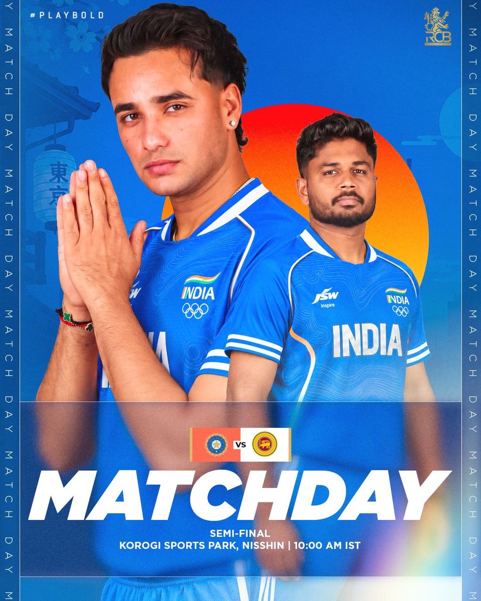 RCBTweets's tweet photo. One win away from fighting for Gold. Let's do this, #MenInBlue. 💙

#AsianGames #PlayBold #ನಮ್ಮRCB https://t.co/t31aENBCpn