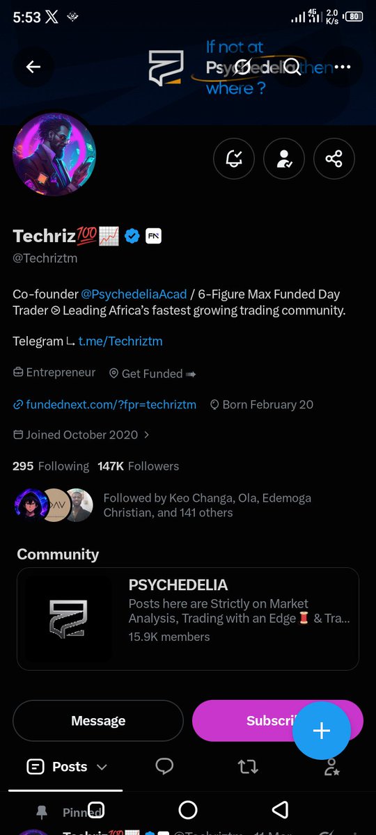 Ola_trade's tweet photo. @Kelvintalent_ @GoatFunded @EdwardXLreal @Techriztm Done Chief 💙 https://t.co/Eg4c8NPrqQ