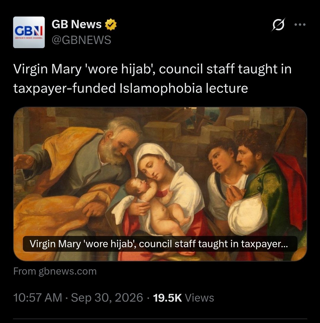 AjaTheEmpress's tweet photo. In Iran,  women are being sentenced to 74 lashes for not wearing their misogyny scarfs.

Meanwhile, in the UK, they are trying to sanitise the misogyny scarf by comparing it to the veil Mary wore 2,000 years ago. https://t.co/dOa6oryQ01