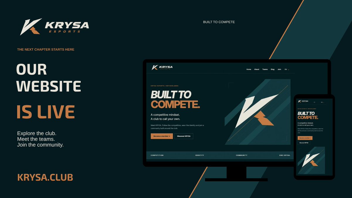 KrysaGG's tweet photo. 3/4 — https://t.co/VZg0tvjObc IS LIVE

Our official website is now online.

The home of Krysa, with our teams, news, matches and everything surrounding the club.

https://t.co/aSrNaBkMXj

Give us your feedback! 🕵️‍♂️ https://t.co/lvojAIcugx