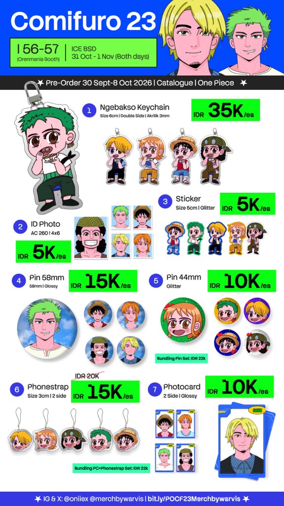 oniiex's tweet photo. One Piece Yu Yu Hakusho Plave Enhypen 

#CF23 #comifuro23 #cf23catalog 

(2/3) https://t.co/L5Lcxgfvvl