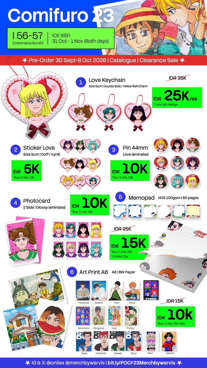 oniiex's tweet photo. Day6 Youngpil Youngk Wonpil Ruhana #tingmeen yeline yejun hamin 

Clearance sale!
(3/3)

#CF23 #comifuro23 #clearancesale https://t.co/GN8YRNfKHO