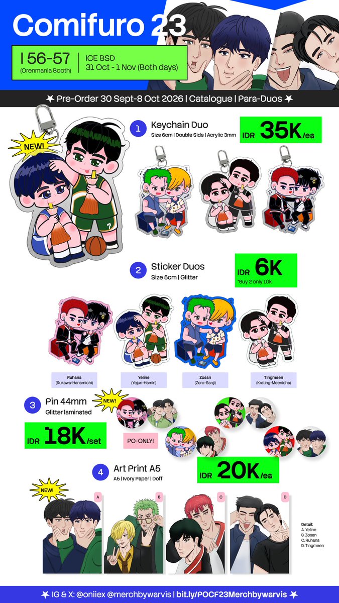 oniiex's tweet photo. Day6 Youngpil Youngk Wonpil Ruhana #tingmeen yeline yejun hamin 

Clearance sale!
(3/3)

#CF23 #comifuro23 #clearancesale https://t.co/GN8YRNfKHO