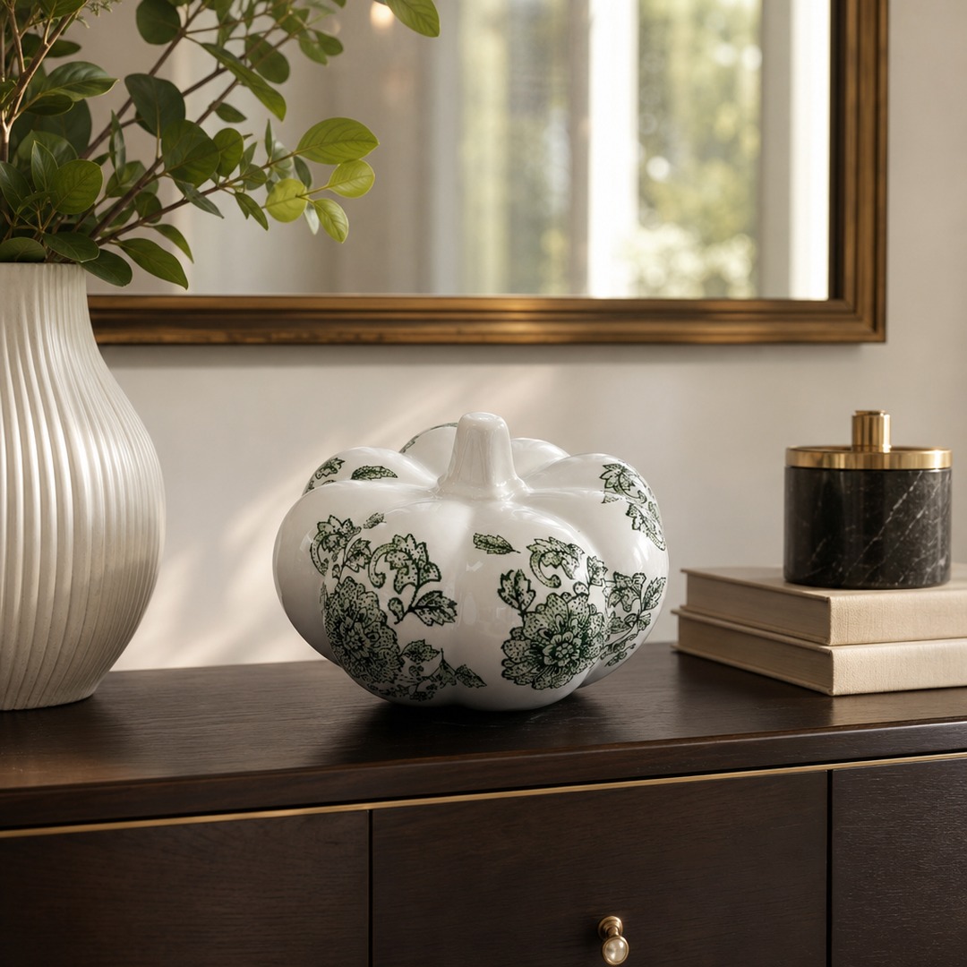 danieljdevries's tweet photo. New season, new texture on the shelf, the floor, and the wall.

Today's Sagebrook Home and Elevarre arrivals cover the whole room. Our Chinoiserie Pumpkin and 10" Coral Reef Decor style the tabletop, the 16" Wooden Stool adds live-edge warmth underfoot, and the Elevarre Mushroom Dimensional Wall Art set of four fills the wall with chiseled ivory texture.

Every piece comes with site-ready photography we are providing up front, so it can go live fast across ecommerce, omnichannel, social, and AI-driven online search. Less prep, more time selling.

#WholesaleDecor #SagebrookHome