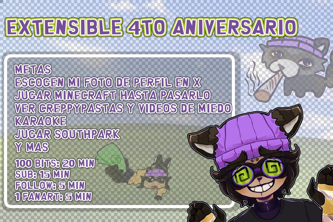 iamfroppy's tweet photo. MI PRIMER EXTENSIBLE SERIO 
POR MI 4TO AÑO SIENDO VTUBER ESTARE HACIENDO UN GRAN EXTENSIBLE INFINITO 🗣️

EMPEZARIA EL  1 DE OCTUBRE A LAS 13:00 HRS CHILE
CADA RT SON 5 MIN MAS AL CONTADOR
y podran subir sus fanarts a #Fanart414 https://t.co/HHSZqHoka4