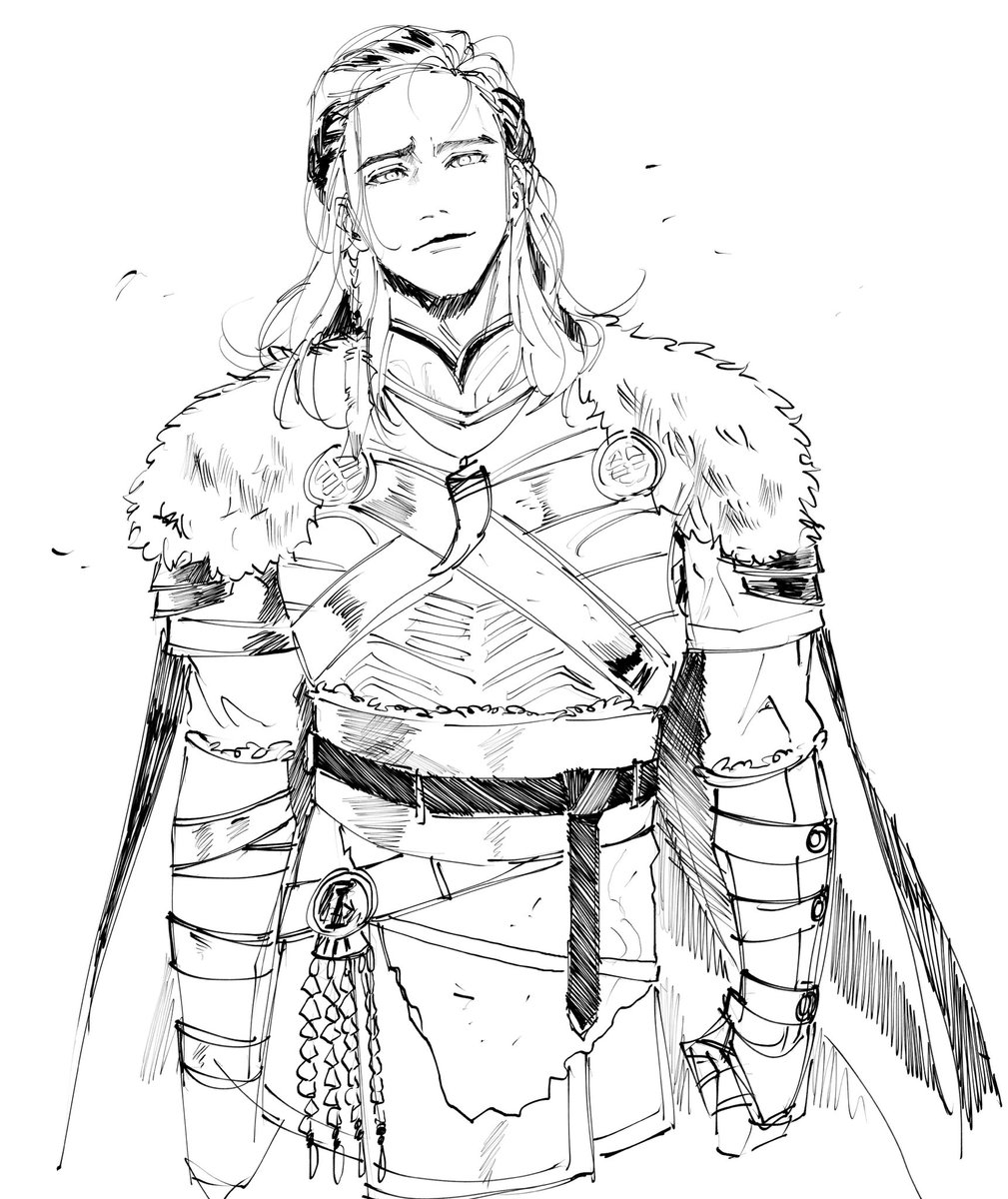yeondu_niji's tweet photo. 바이킹 느낌의 옷을 한 번 쯤은 그려보고 싶었음 #Loki https://t.co/XJ9uluuSwd