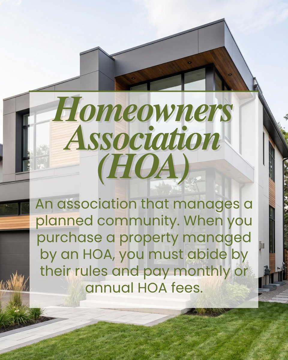 realDonnaAndTom's tweet photo. Real Estate Explained: What’s a 'Homeowners Association (HOA)'? 

Are you currently part of an HOA, or have you ever been?

#HOA #RealEstateTips #RealEstate101 #HomeownerLife #DidYouKnow https://t.co/d6DQJkCZqG