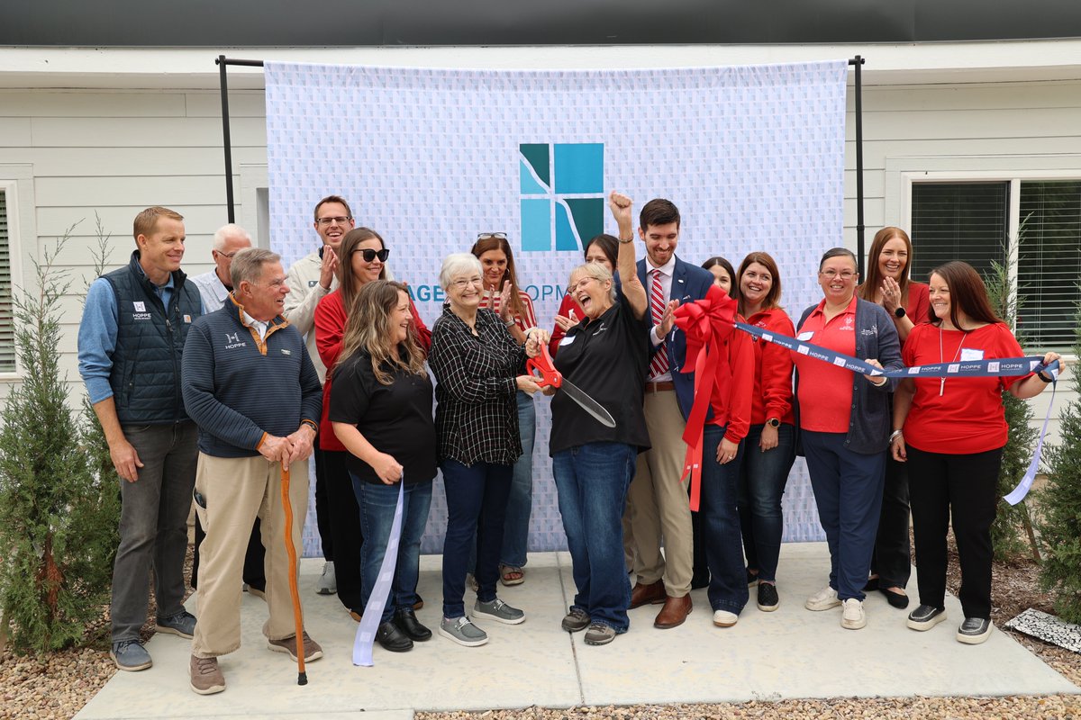 DevelopNebraska's tweet photo. Congrats to Beatrice on completion of Stoddard Place apartments! Local leaders found a way to repurpose a closed elementary school as affordable housing for seniors. DED provided funding through the Rural Community Recovery Program to help build a playground in the courtyard! https://t.co/gPduNOYgsP