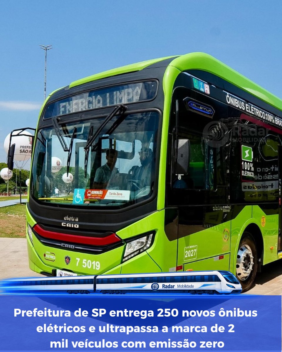 RadarMobilidade's tweet photo. Capital paulista concentra mais de 80% da frota elétrica do Brasil e supera a soma de grandes metrópoles mundiais como Nova York, Madri e Berlim
Leia mais sobre em https://t.co/eJ31Tl9lUr
#sptrans #prefsp #onibuseletrico https://t.co/I9FRg1maQv
