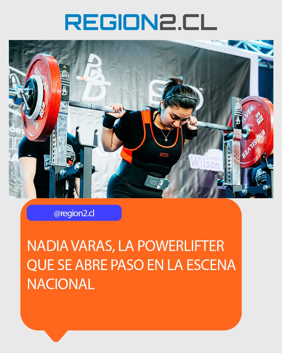 region2cl's tweet photo. Nadia Varas, la Powerlifter que se abre paso en la escena nacional
➡️https://t.co/CtUWzqzsb0⬅️
#Antofagasta #Calama #Tocopilla #Taltal #Mejillones #Maríaelena #Baquedano #Sierragorda #Sanpedrodeatacama #Chile #FFMCS2026 https://t.co/ayHZ7ux4wL