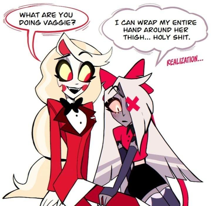 jack_anast27769's tweet photo. Vaggie just had a very important realization… 😳❤️
#HazbinHotel #Chaggie #Vaggie #CharlieMorningstar #HazbinHotelFanart #HazbinFandom #VivziePop #FanArt #fyp https://t.co/KofwaiRgM0