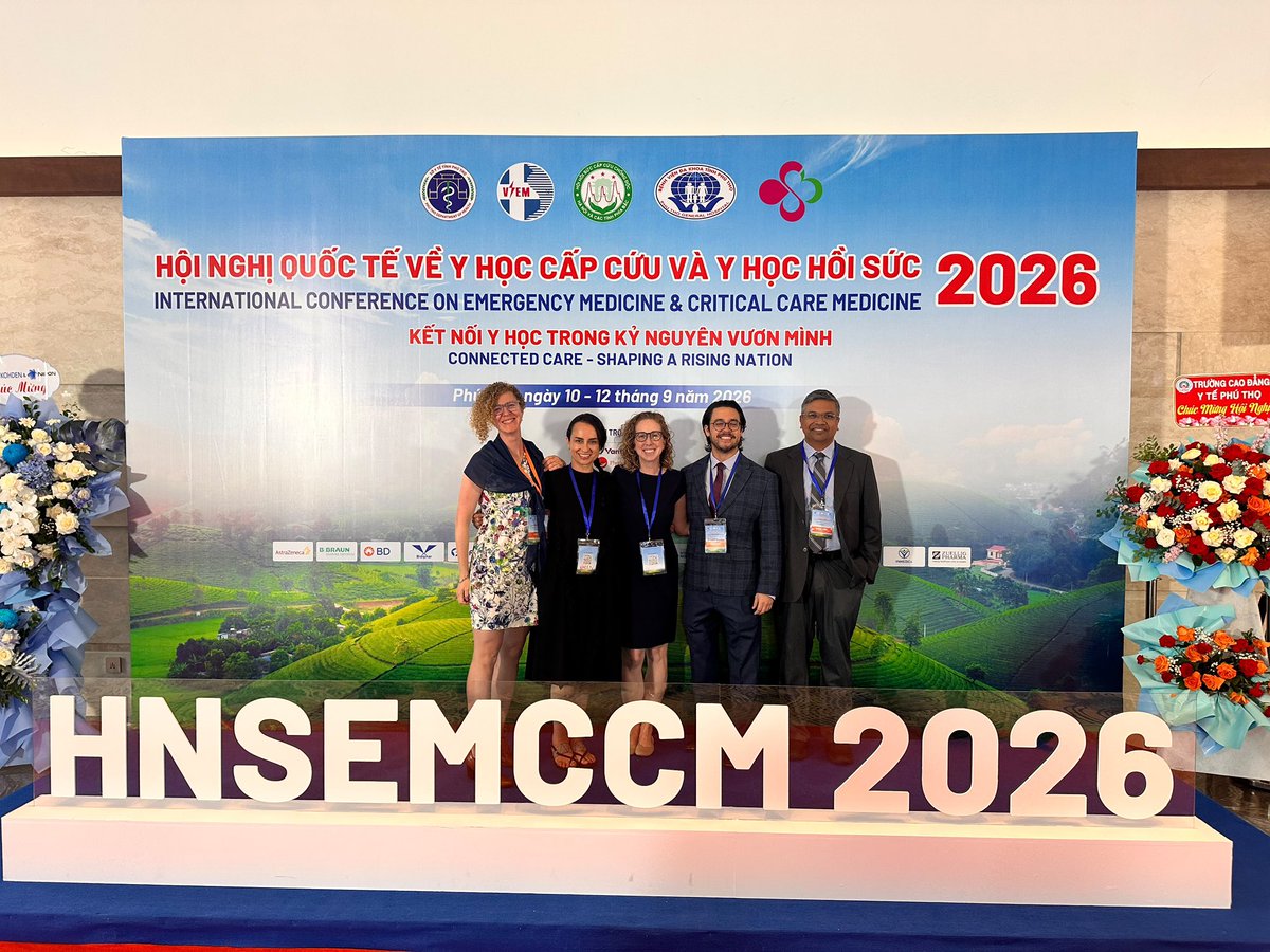 RyanFillmoreMD's tweet photo. The HNSEMCCM 2026 (International Conference on Emergency Medicine and Critical Care Medicine) was a success! Thankful for my colleagues and the sharing of knowledge between clinicians, crossing cultural boundaries. Vietnam 🇻🇳 captured my heart again! #NeurocriticalCare #MedicalConference #Vietnam