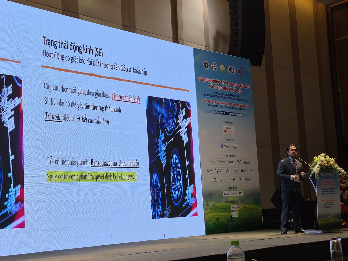 RyanFillmoreMD's tweet photo. The HNSEMCCM 2026 (International Conference on Emergency Medicine and Critical Care Medicine) was a success! Thankful for my colleagues and the sharing of knowledge between clinicians, crossing cultural boundaries. Vietnam 🇻🇳 captured my heart again! #NeurocriticalCare #MedicalConference #Vietnam