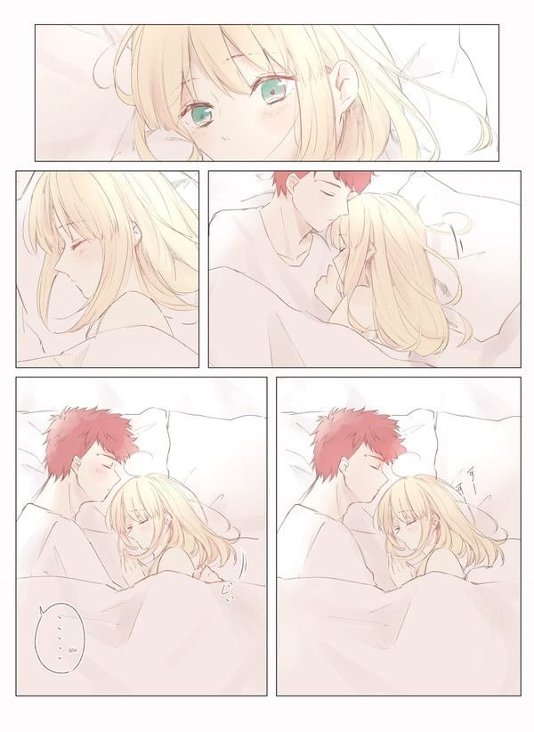 LIGHTNING691alt's tweet photo. Saber and Shirou sleeping https://t.co/HOsSg3yE60