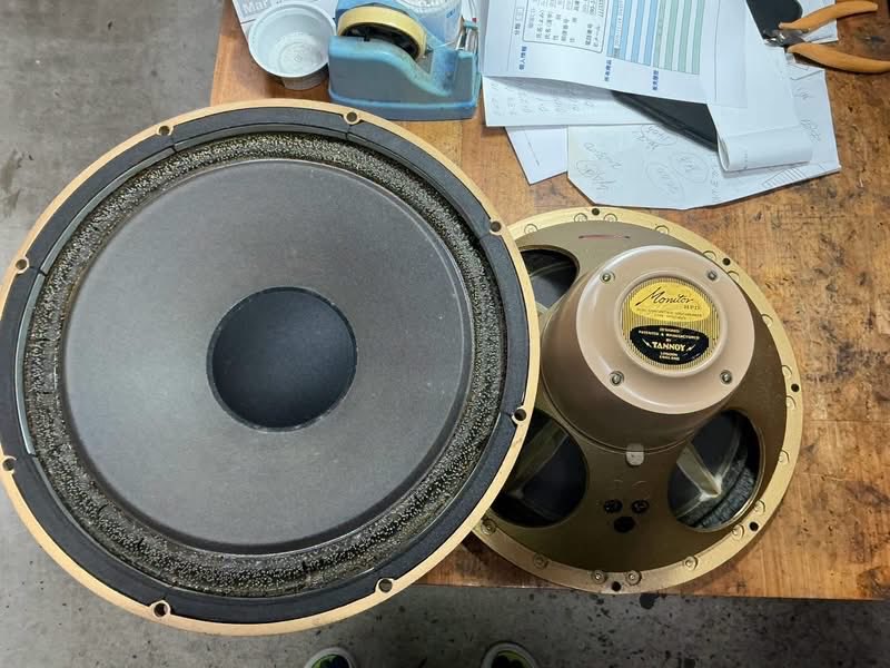 dentecnews's tweet photo. ALTEC 604-8HとTANNOY HPD385A

お客様が車で持ち込まれたアルテックとタンノイ
早速タンノイをチェックしてみたら、ご多分に漏れずコンデンサーのメーカーが違い
目視で判るコイルまで逆接続と最悪だ！ https://t.co/DPyHh0t8aK