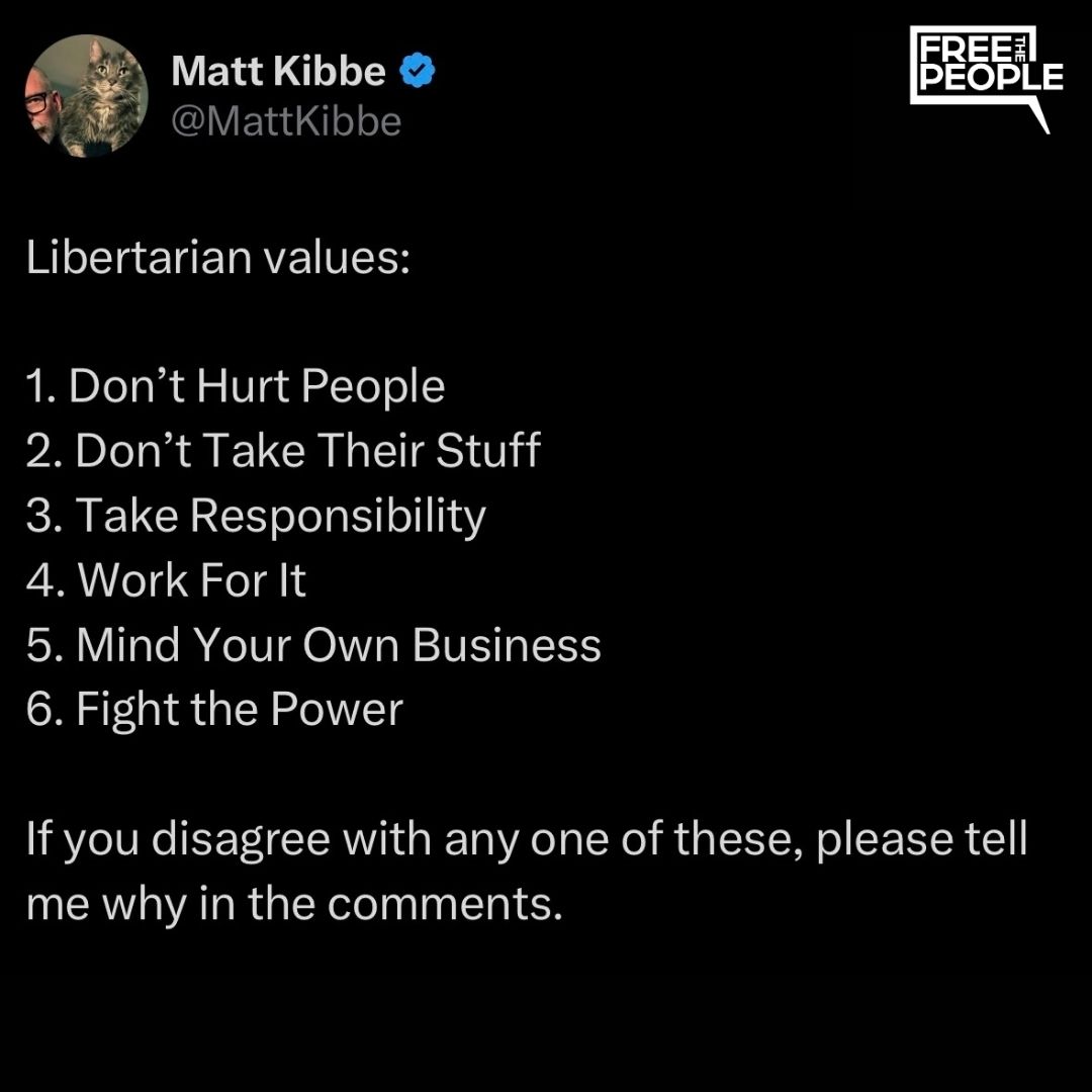 freethepeople's tweet photo. Rules to live by.

cc: @MattKibbe https://t.co/e6pYrSij9y