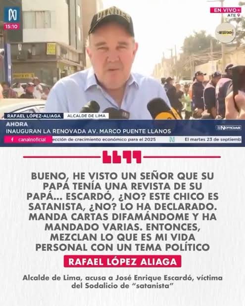 JEESxorcismo's tweet photo. Si el domingo, el que está más cerca al socio del Sodalicio López Aliaga es Bruce, votaré por Bruce. Si es Allison, así conozca sus porquerías y lo haya criticado toda la campaña, votaré por él. Mi voto no será para que gane «el mejor», sino para que no entre el llorón mitómano tramposo candidato inconstitucional y defensor de pederastas que va como primer regidor. Y si él gana, con todas sus trampas y mentiras, me quedaré con la tranquilidad de conciencia de que no voté nunca ni votaré nunca por él.