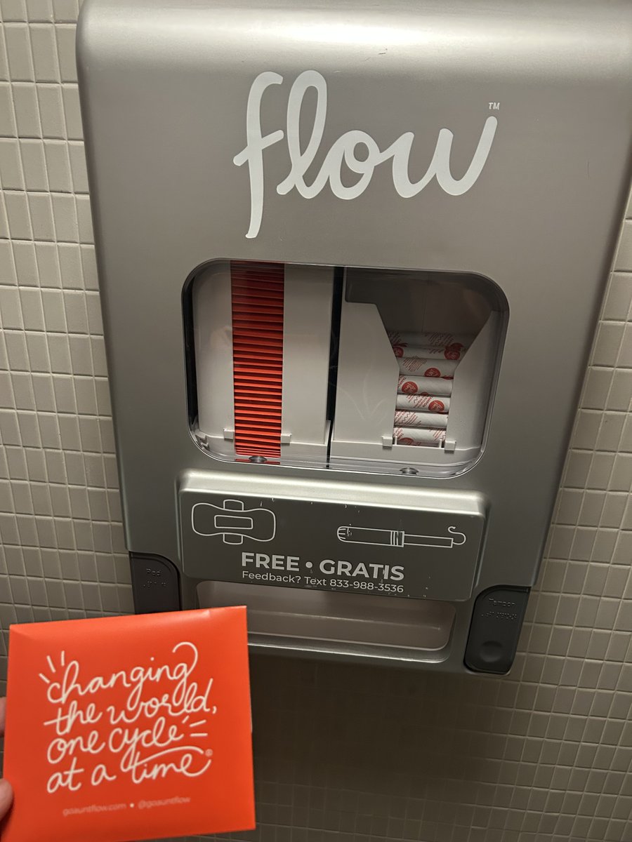 chipettemunk's tweet photo. When i’m in a women’s restroom and i see something like this i always take as many as I can so women can understand a fraction of what its like to be a trans women and have more of your resources taken away every single day. Though i honestly don’t know what the second thing is https://t.co/nyAREN5791