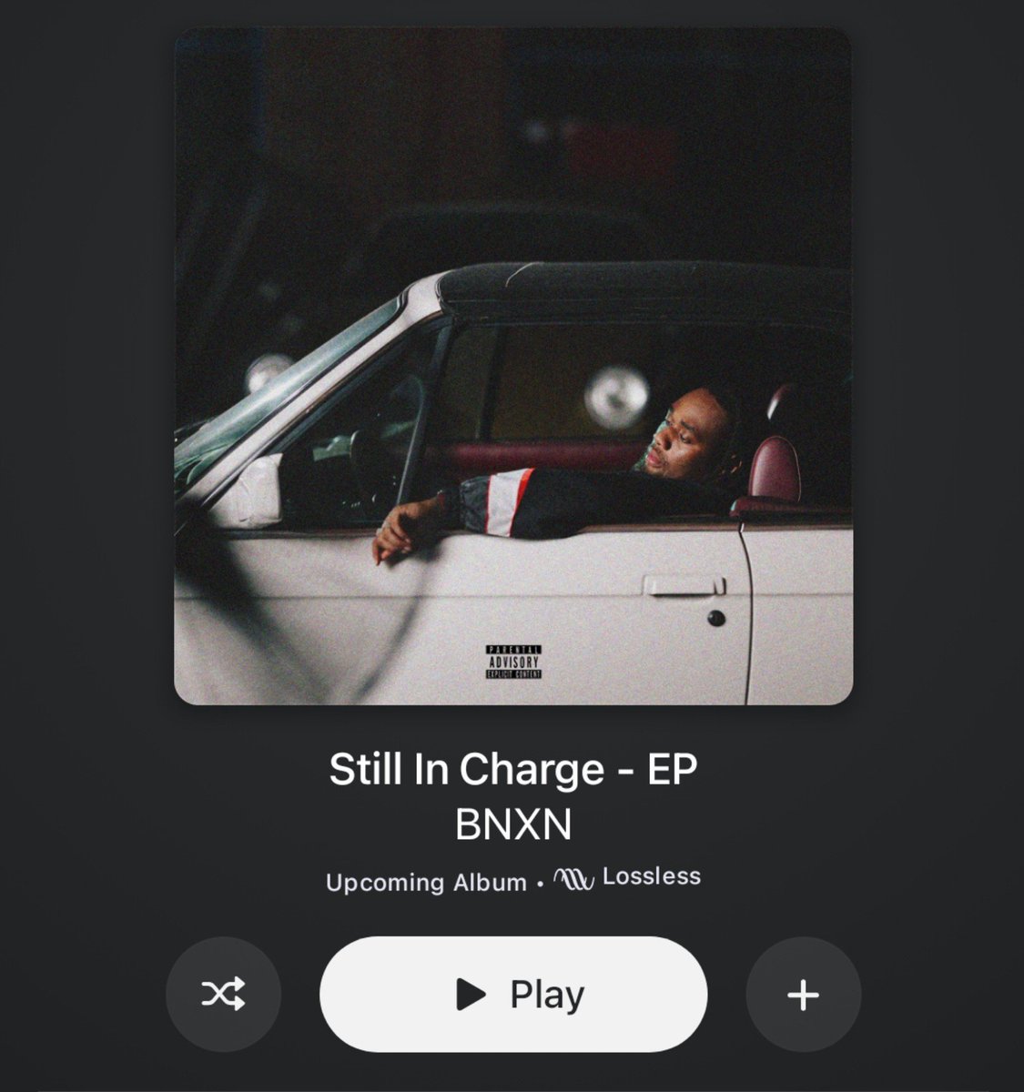 AlbumTalksHQ's tweet photo. BNXN 

STILL IN CHARGE — NEW EP 

FEATURING ⤵️ 
ASAKE
FOLA

🚨OUT ON APPLE MUSIC🚨 https://t.co/f8u3CHfKed