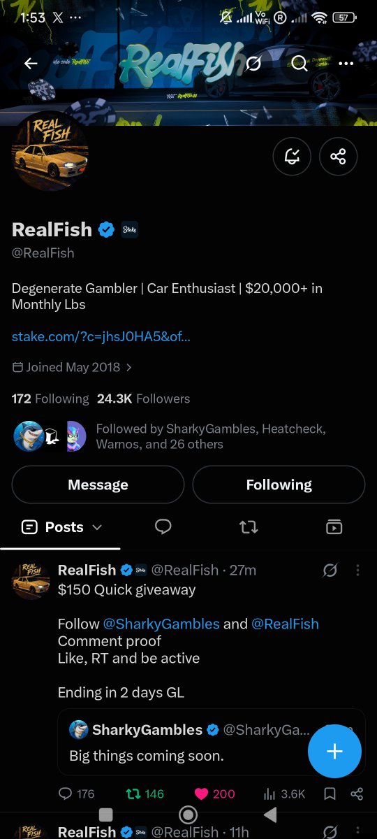 Solana2p0's tweet photo. @RealFish @SharkyGambles Done with 🔔

Present 😊 https://t.co/erzxiKKZFG