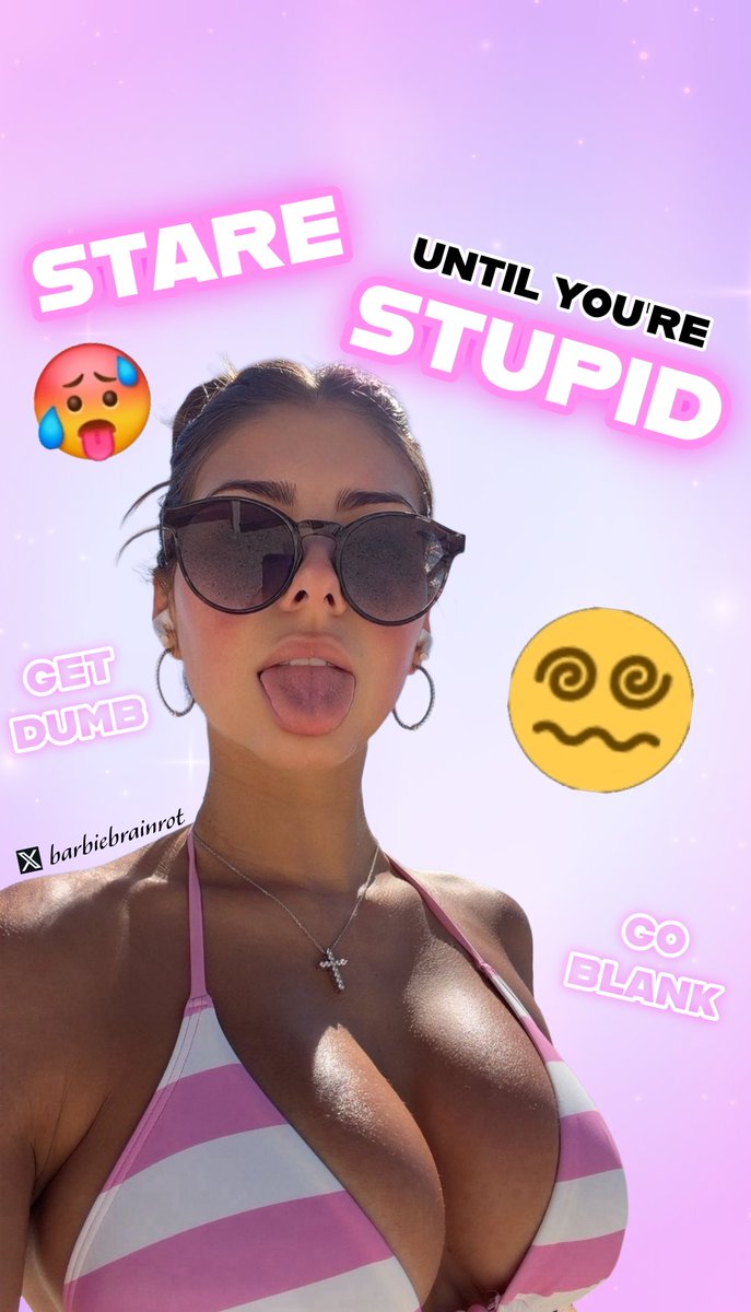 barbiebrainrot's tweet photo. let the brainrot take over 🎀 stare until you're just a stupid little simp 🤑 go blank 😵‍💫 no thoughts. just sink for pink 💕 https://t.co/noCXHyjLL4