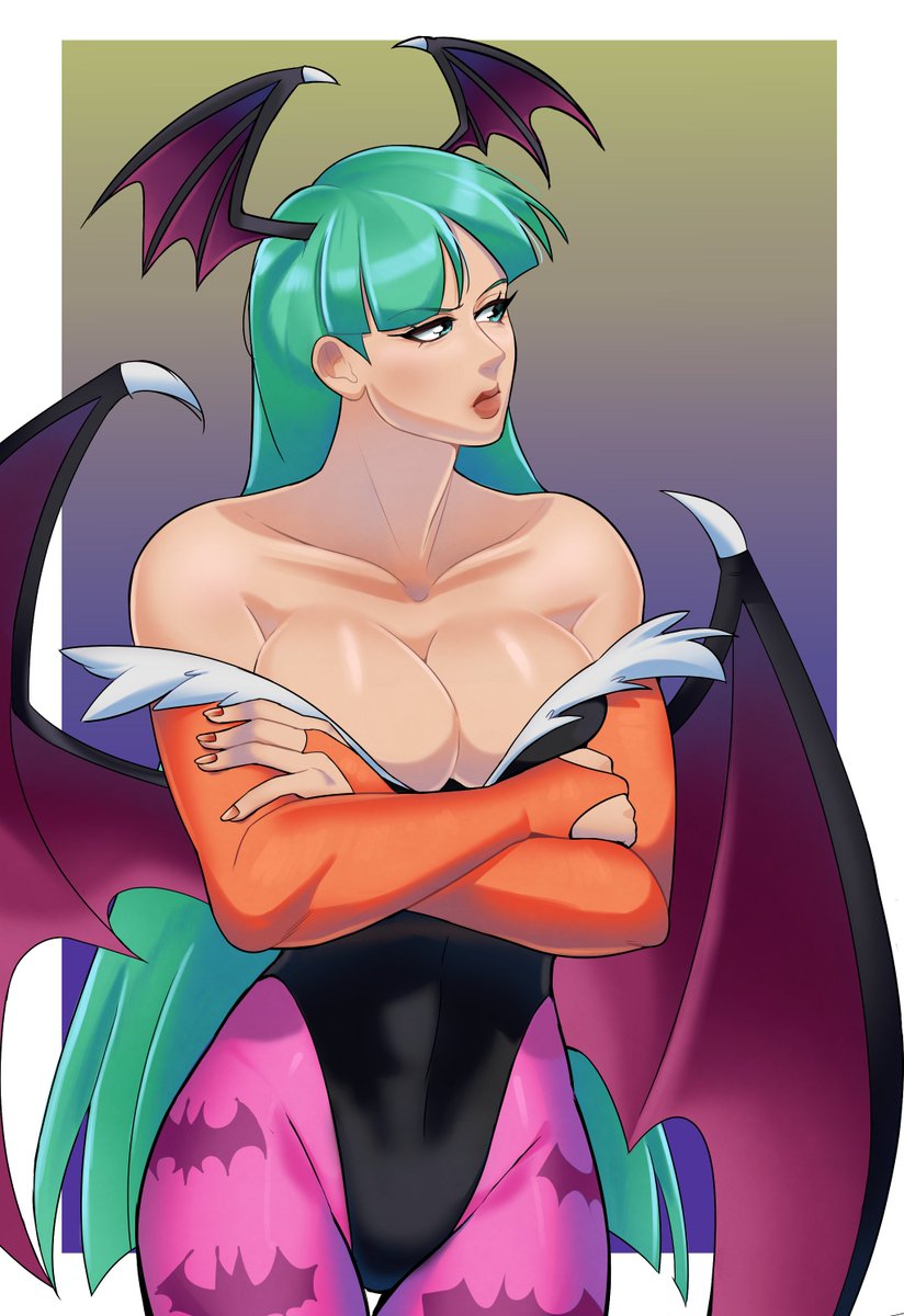 HoruSaku's tweet photo. Morrigan Aensland https://t.co/ufzMyAtgcl