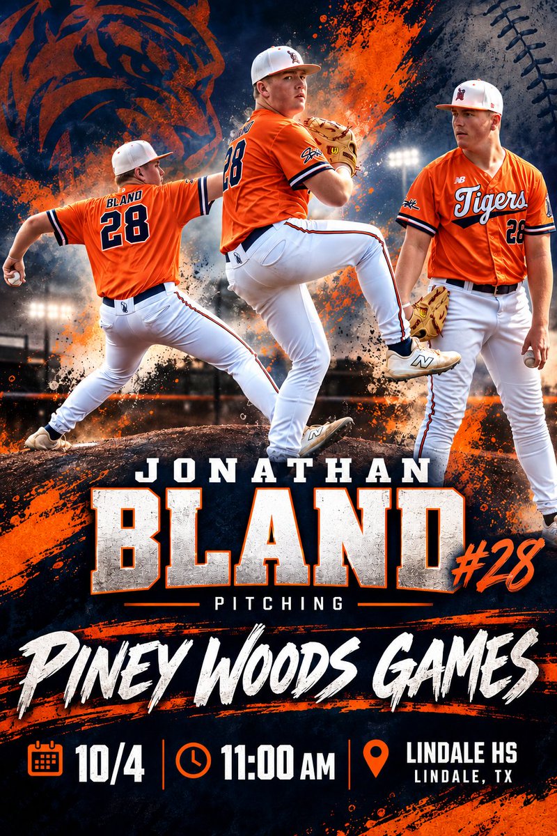 bland_2027's tweet photo. I was invited to pitch at @PWBCamps on Sunday, October 4th, 11am at Lindale High School in Lindale TX. Looking forward to compete, see you on the field.

#Uncommitted | 2027 I LHP l 6’5” 220 l 4.51 gpa @HeathHawksBB I @DallasTigerswe1 I FB-88 | CT-85 I SLV- 75.4 | CH-79 @RiskoMatt @NCSA_Baseball @CoachHarrisNCSA