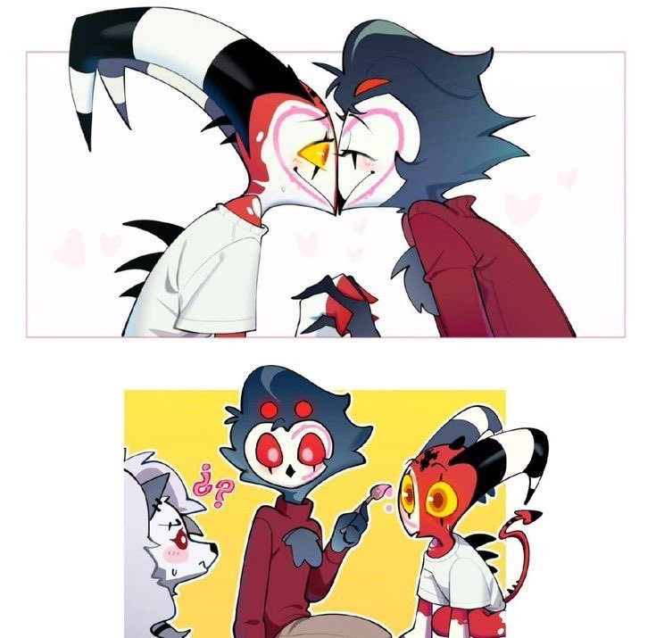 Andrew_drew01's tweet photo. #art #HelluvaBoss‌ #hazbinhotelart #HazbinHotelFandom #fanart #stolas #blitzo https://t.co/lVstHPrcTC