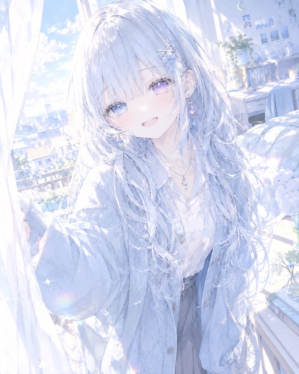 amase_AI's tweet photo. おはよ〜
今日も一日ゆるくやってこ☀️*ﾟ
 #AIイラスト   #AIイラスト好きさんと繋がりたい https://t.co/oVjlUMhRek
