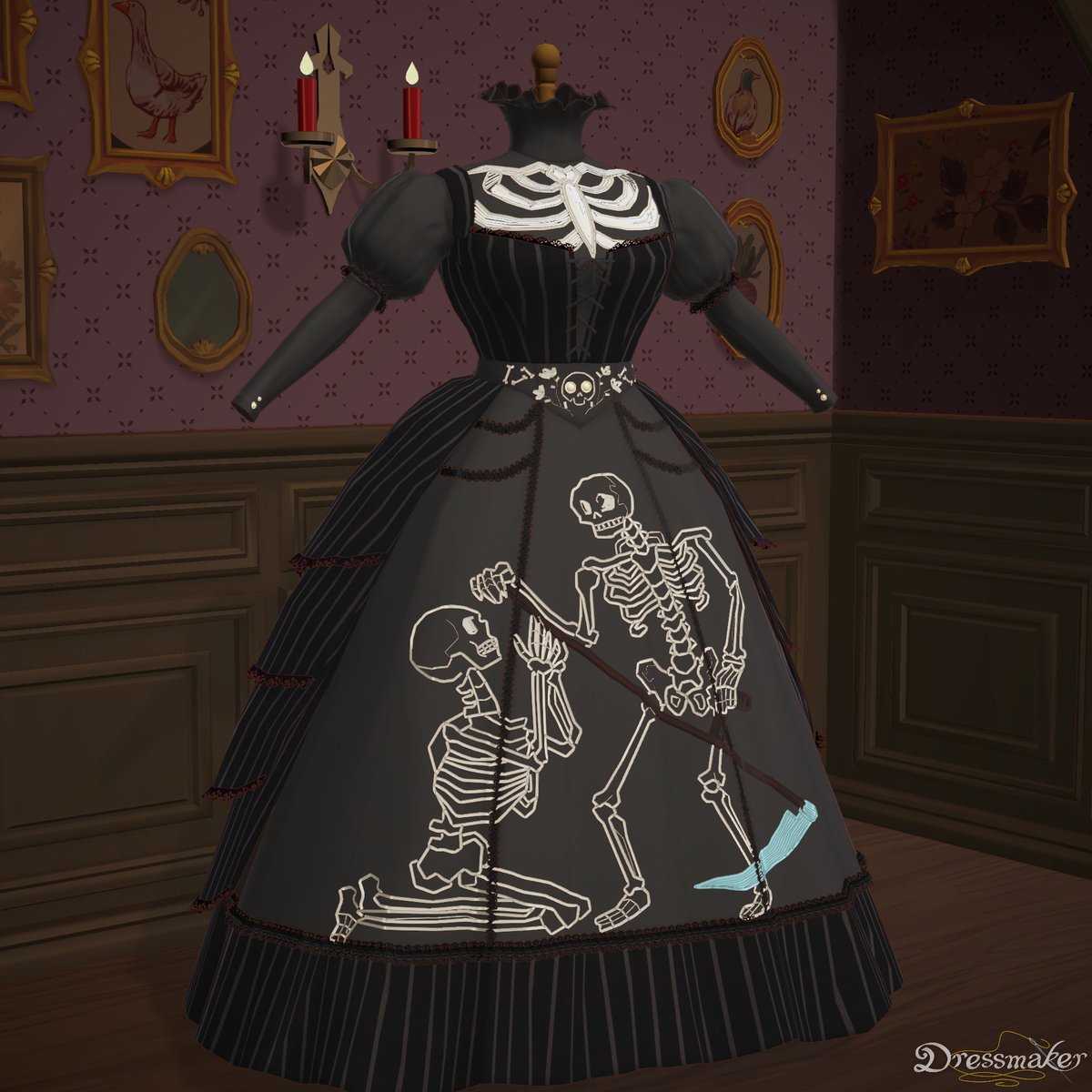 dracula_bf's tweet photo. I finished my necromancer dress!! #dressmaker https://t.co/MUFAOcnETY