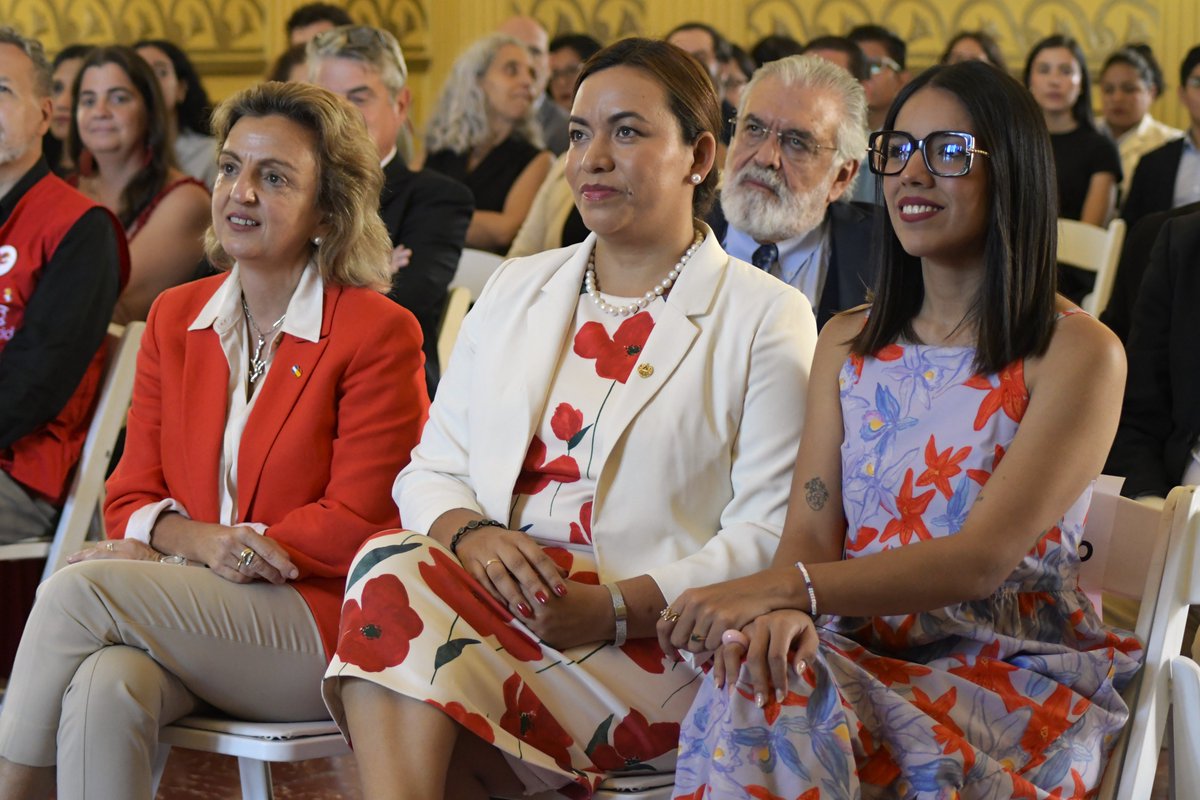 AECIDElSalvador's tweet photo. La inauguración contó con la participación de la embajadora de 🇪🇸, Sonia Álvarez Cibanal; la viceministra de Diáspora y Movilidad Humana 🇸🇻, Patricia Godínez; la directora de @AutoridadchSV, Adriana Larín, el director de #SETEFE, Oscar Figueroa https://t.co/NsATQw7oiG