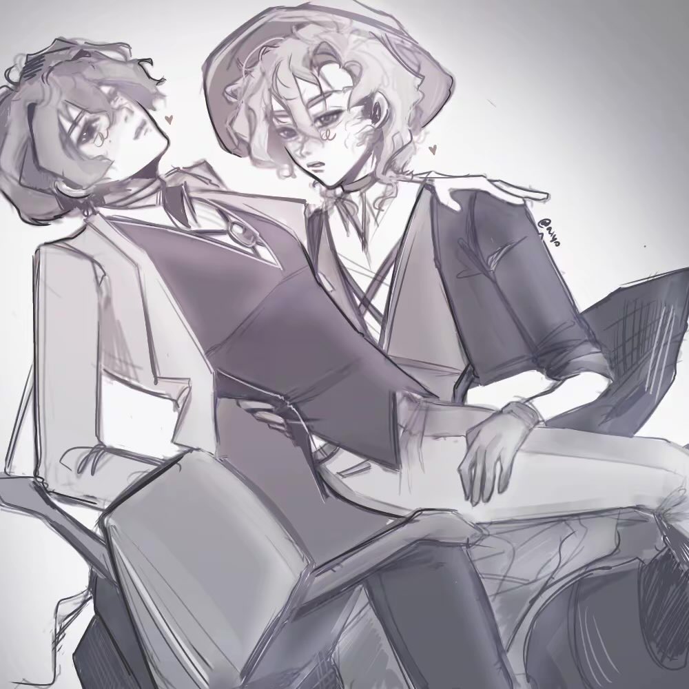 xiyomiya2's tweet photo. Dazai on your lap is THE dream 
#soukoku #bottomzai #sigma https://t.co/mjbJon219K